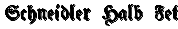 Schneidler Halb Fette font preview